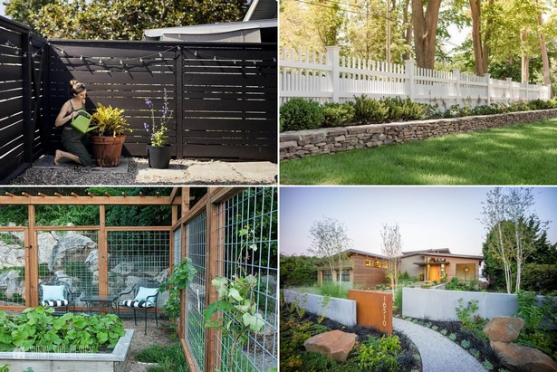 Модерна градина ограда дизайн