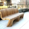Дизайн дървена градинска пейка