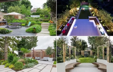 Градински дизайн за дълги градини