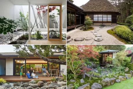 Японски градина къща дизайн