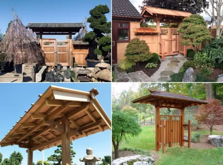 Японски градинска врата дизайн